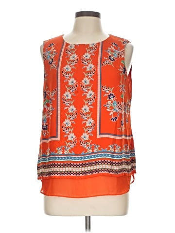 Rose + Olive Sleeveless Blouse (view 1)