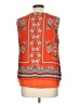 Rose + Olive 100% Polyester Orange Sleeveless Blouse Size L - photo 2