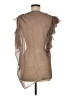 Glam Brown Sleeveless Blouse Size M - photo 2