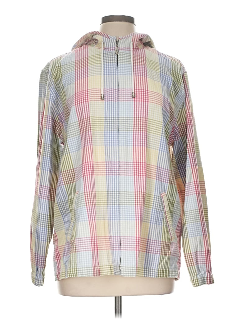 Pre-owned Christopher & Banks Windbreaker Jacket In Pink