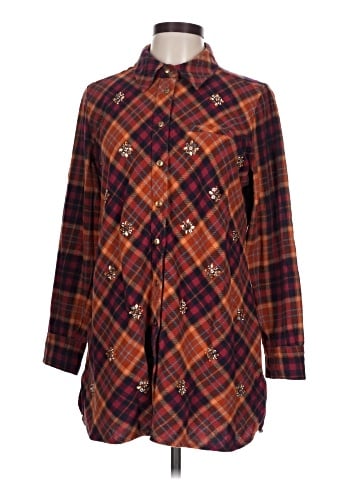 Soft Surroundings Long Sleeve Button-Down Shirt (view 1)