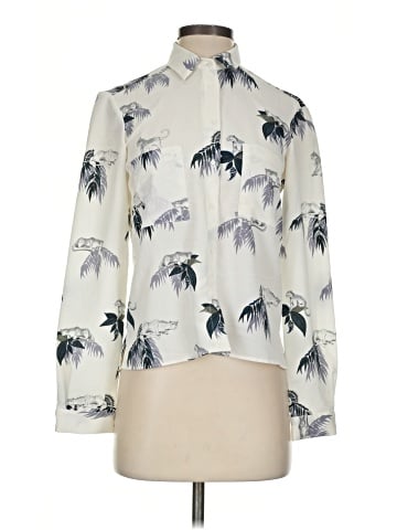 Zara Basic Long Sleeve Blouse (view 1)