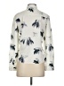 Zara Basic 100% Polyester Print Ivory Long Sleeve Blouse Size XS - photo 2