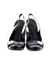 Tory Burch 100% Leather Black Heels Size 5 1/2 - photo 2