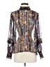 Dear John 100% Polyester Silver Long Sleeve Blouse Size S - photo 1