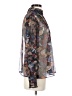 Dear John 100% Polyester Silver Long Sleeve Blouse Size S - photo 4