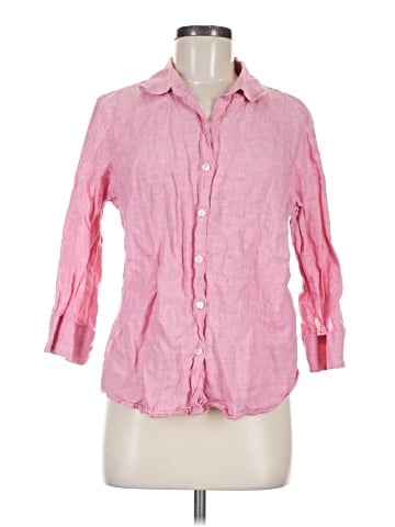 L.L.Bean 3/4 Sleeve Button-Down Shirt (view 1)