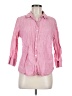 L.L.Bean 100% Linen Pink 3/4 Sleeve Button-Down Shirt Size M - photo 1