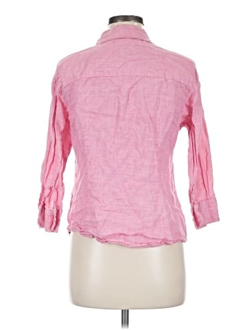 L.L.Bean 3/4 Sleeve Button-Down Shirt (view 2)