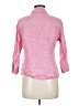 L.L.Bean 100% Linen Pink 3/4 Sleeve Button-Down Shirt Size M - photo 2