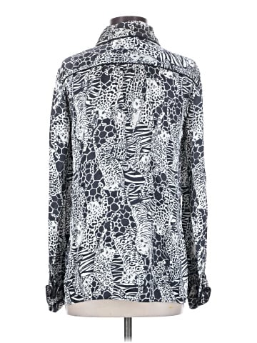 Calypso St. Barth Long Sleeve Silk Top (view 2)