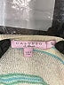 Calypso St. Barth 100% Cashmere Stripes White Cashmere Pullover Sweater Size S - photo 7