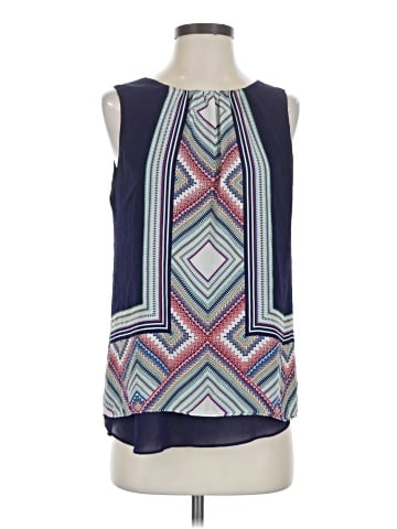Rose + Olive Sleeveless Blouse (view 1)