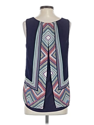 Rose + Olive Sleeveless Blouse (view 2)