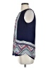 Rose + Olive 100% Polyester Blue Sleeveless Blouse Size S - photo 5