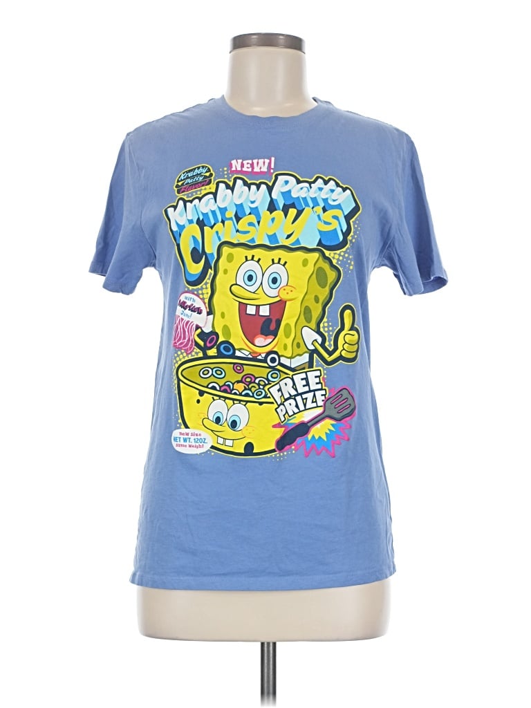 Pre-owned Nickelodeon Short Sleeve T-shirt In Blue