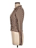 Assorted Brands Houndstooth Brown Long Sleeve Blouse Size M - photo 5