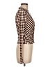 Assorted Brands Houndstooth Brown Long Sleeve Blouse Size M - photo 4
