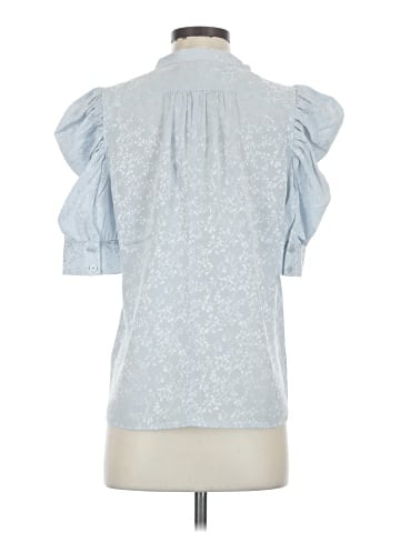 FRAME Short Sleeve Silk Top (view 2)