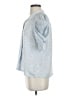 FRAME 100% Silk Blue Short Sleeve Silk Top Size S - photo 5