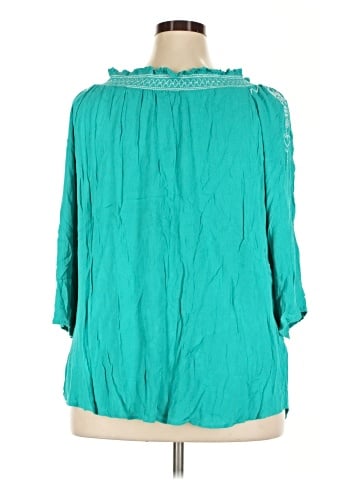 Terre Bleue 3/4 Sleeve Blouse (view 2)