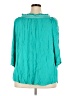 Terre Bleue Teal 3/4 Sleeve Blouse Size XXL - photo 2