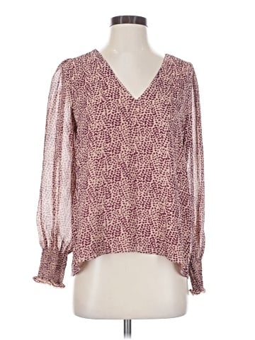 Joie Long Sleeve Silk Top (view 1)