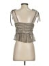 American Eagle Outfitters 100% Polyester Brown Sleeveless Blouse Size XS - photo 2