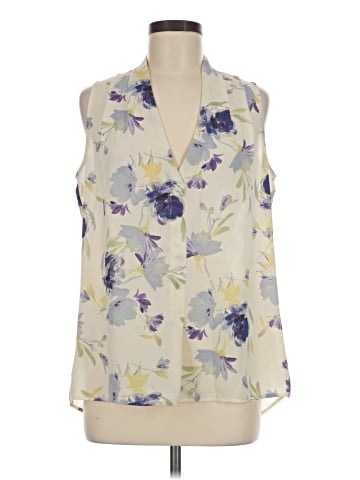 Rose + Olive Sleeveless Blouse (view 1)
