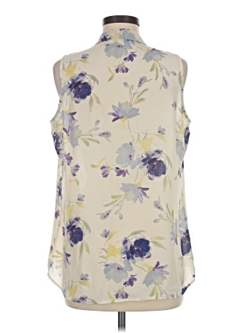 Rose + Olive Sleeveless Blouse (view 2)