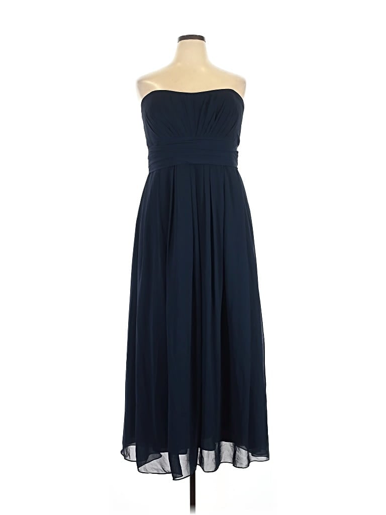 Pre-owned Bill Levkoff Cocktail Dress In Blue