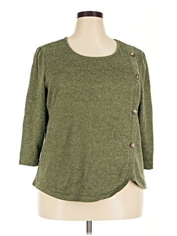 Adrienne Vittadini 3/4 Sleeve Top (view 1)