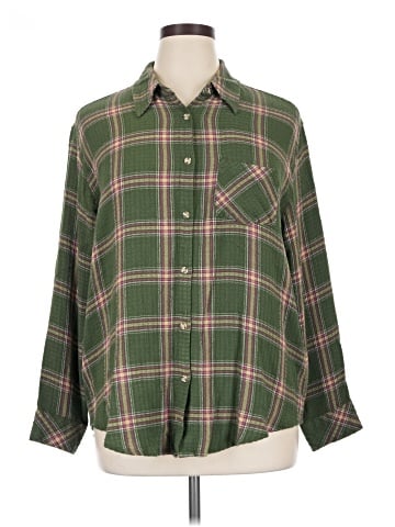 Lane Bryant Long Sleeve Button-Down Shirt (view 1)