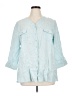 Orvis 100% Linen Blue 3/4 Sleeve Button-Down Shirt Size XL - photo 1