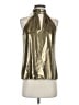 Ramy Brook 100% Polyester Metallic Gold Sleeveless Blouse Size XXS - photo 1