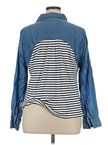 Crown & Ivy Long Sleeve Button-Down Shirt (view 2)