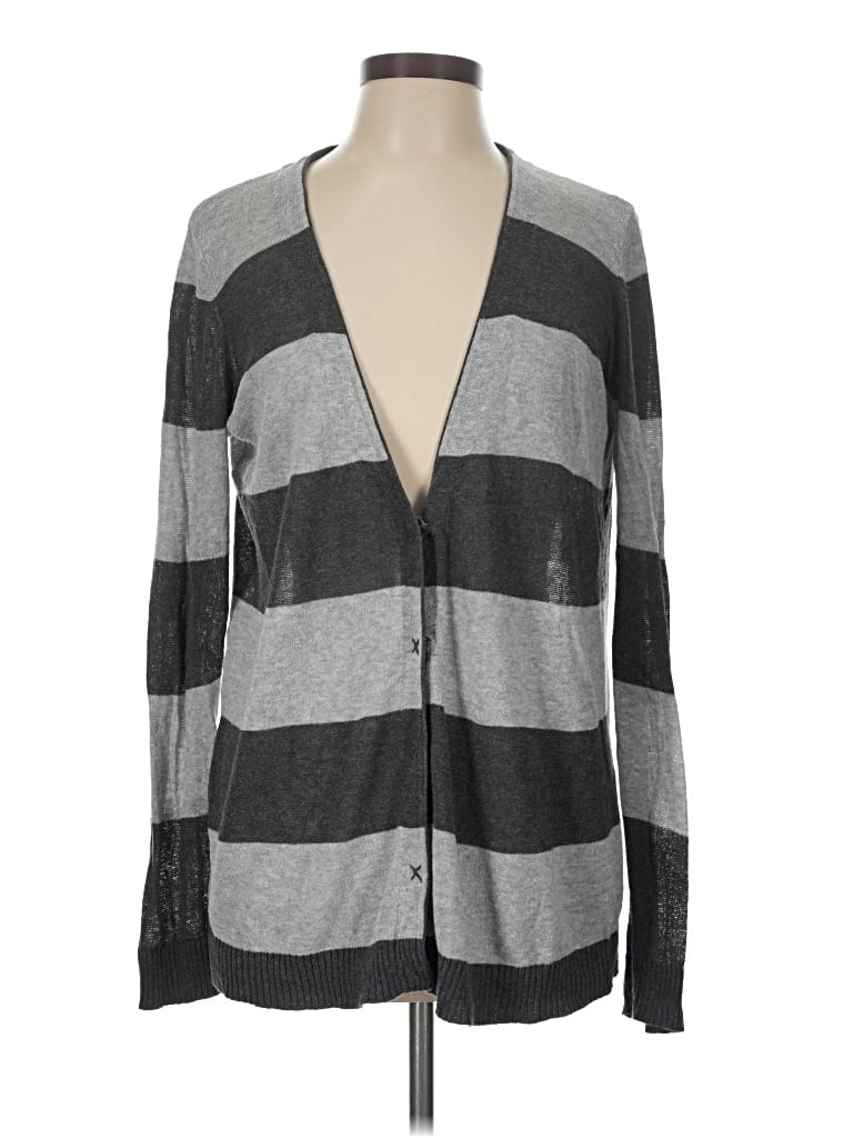 Pre-owned Caslon Cardigan Sweater In Gray