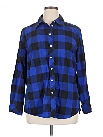 Lane Bryant Long Sleeve Button-Down Shirt (view 1)
