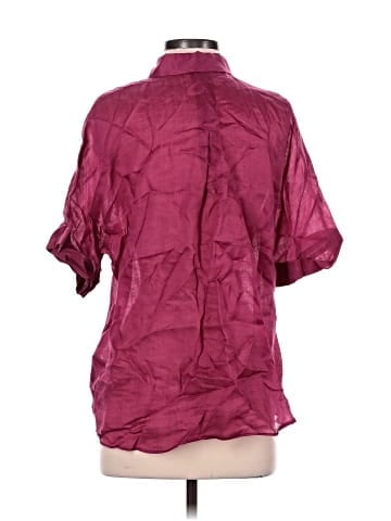 Lafayette 148 New York Short Sleeve Blouse (view 2)
