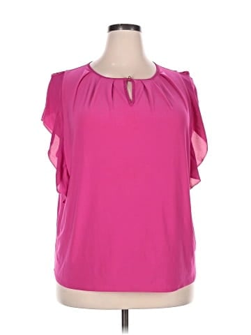 Roz & Ali Short Sleeve Blouse (view 1)