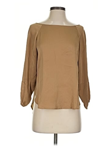 Vince. 3/4 Sleeve Silk Top (view 1)
