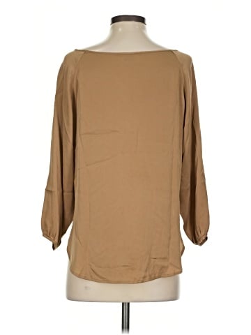 Vince. 3/4 Sleeve Silk Top (view 2)