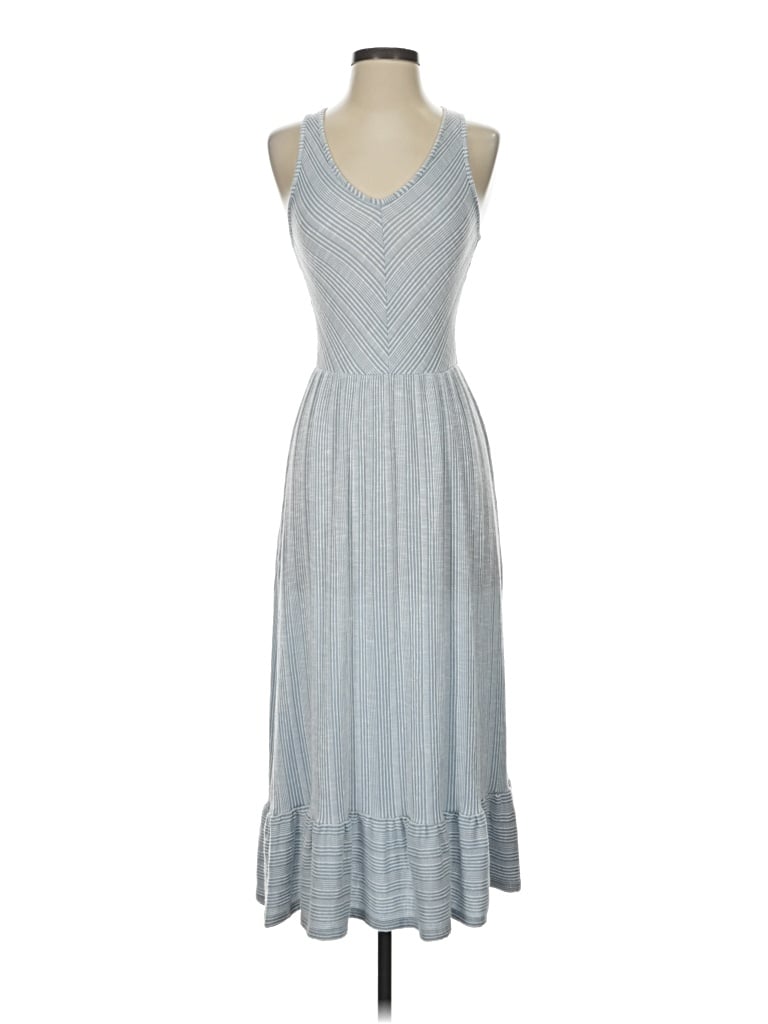 Pre-owned Caution To The Wind Casual Dress In Gray