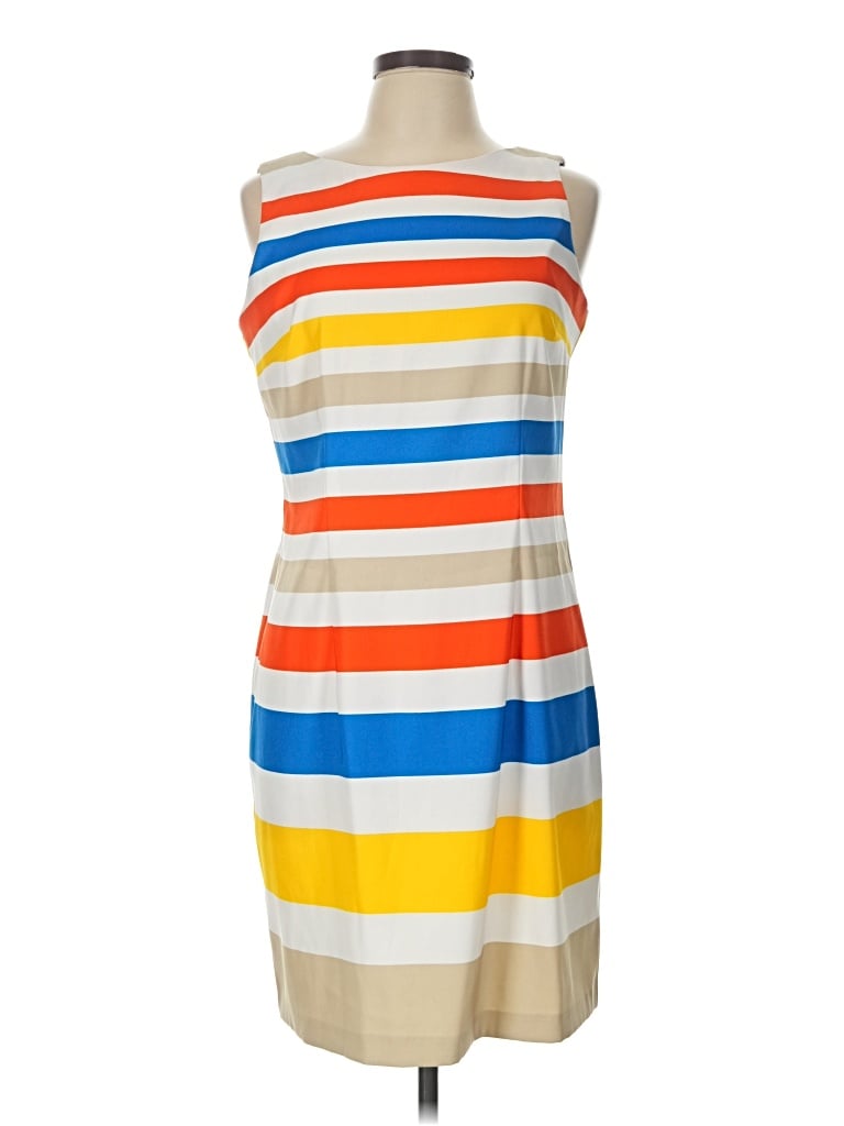 Pre-owned Kim Rogers Casual Dress In Tan