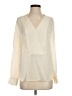 Theory 100% Silk Ivory Long Sleeve Silk Top Size S - photo 1