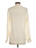 Theory 100% Silk Ivory Long Sleeve Silk Top Size S - photo 2