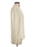 Theory 100% Silk Ivory Long Sleeve Silk Top Size S - photo 4