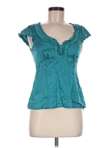 Nanette Lepore Short Sleeve Silk Top (view 1)