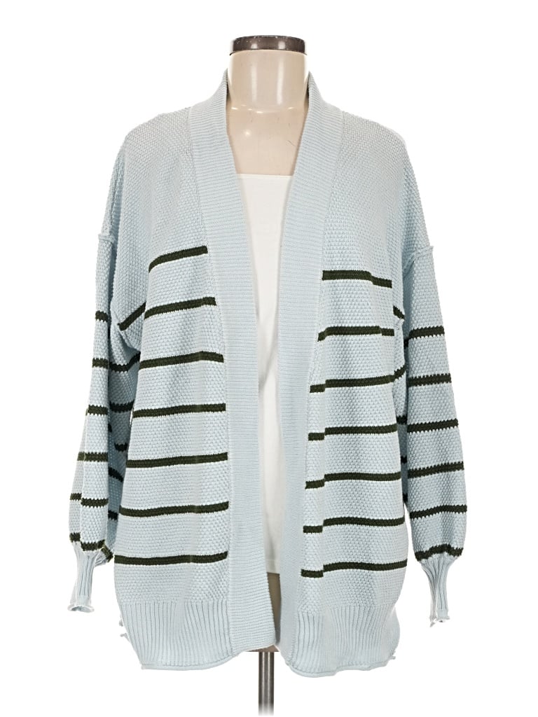 Pre-owned Anthropologie Cardigan Sweater In Teal