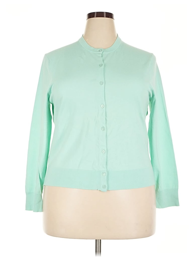 Pre-owned Jcrew Cardigan Sweater In Green